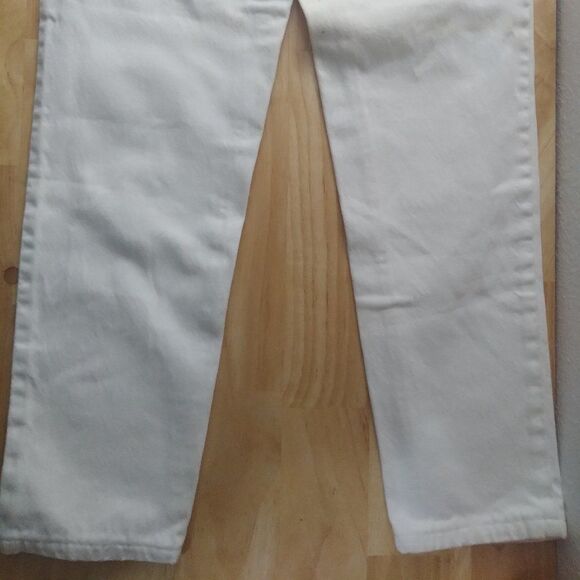 Vintage Levi's 512 Slim Fit Tapered White Denim Jeans - Picture 8 of 8